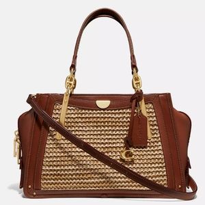 Coach Dreamer Straw Satchel  69120